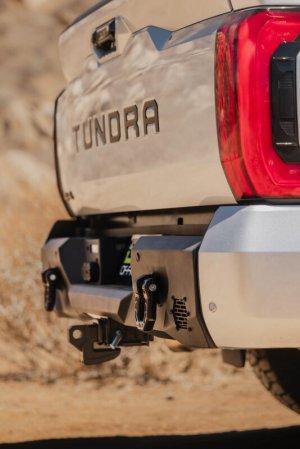 Toyota Tundra Rear Bumper - DV8 Offroad - Spec Series, Mid-Width, Steel - Black - `22-`26